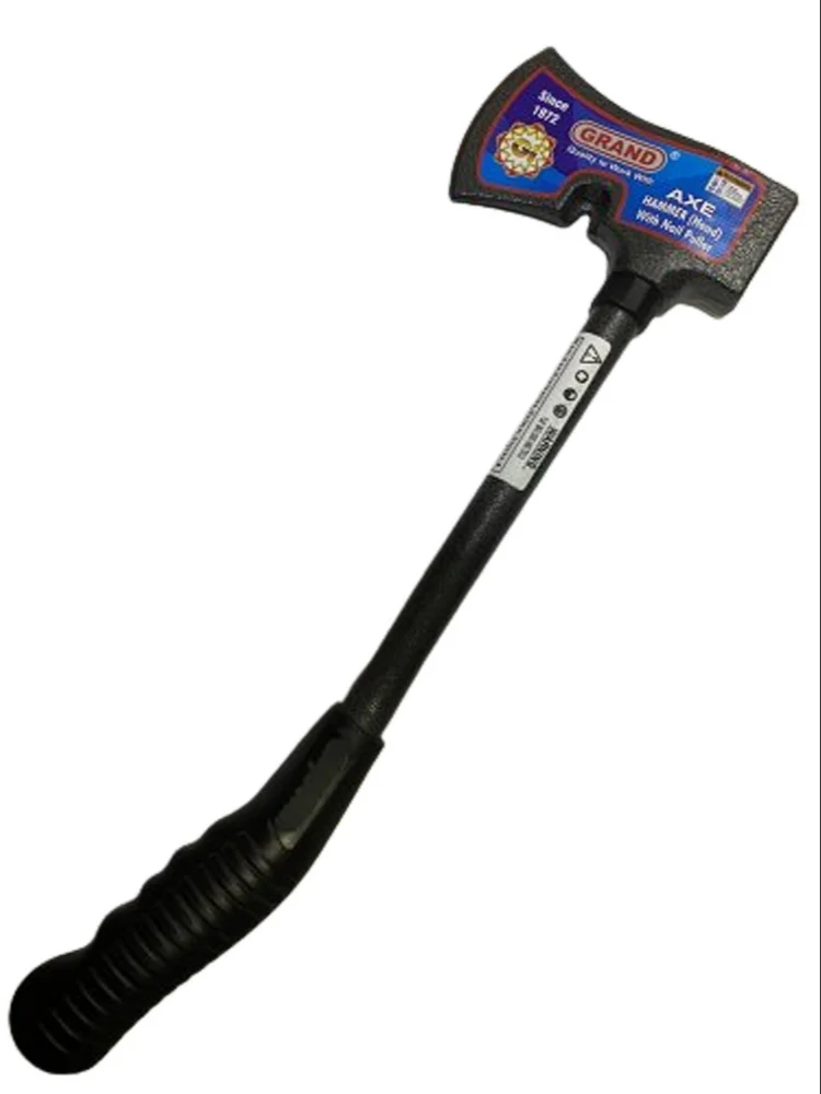Black Fiberglass Handle Three In One Axe Head Hammer