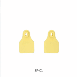 Lemon Yellow Ear Tag Open Head - 50 PCS (SP-C1), Size: Regular